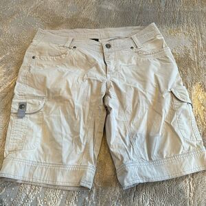 Kuhl Women’s Splash UPF Light Khaki Cargo Shorts Size 6 great outdoor shorts